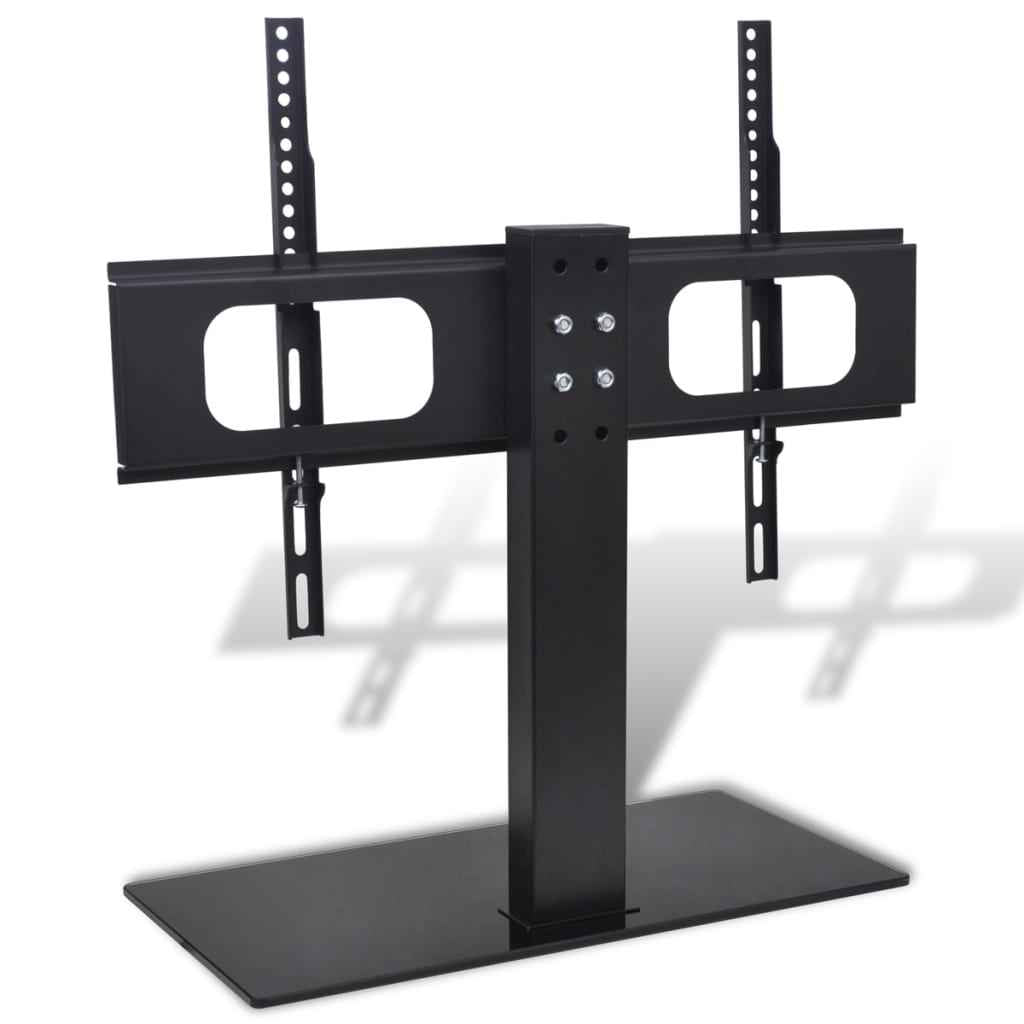 vidaXL Suporte de TV com base de ferro preto 23"-55"
