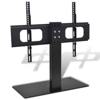 vidaXL Suporte de TV com base de ferro preto 23"-55"