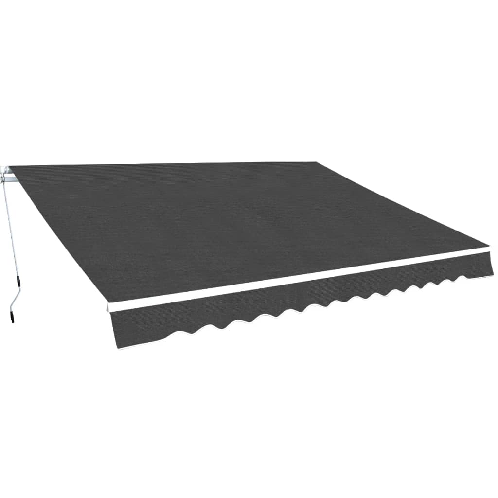 vidaXL Toldo dobrável manual 400 cm azul/branco