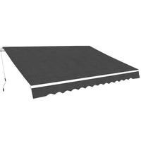vidaXL Toldo dobrável manual 400 cm azul/branco