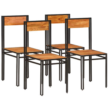 vidaXL Cadeiras de jantar 2 pcs madeira acácia maciça