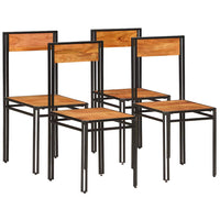 vidaXL Cadeiras de jantar 2 pcs madeira acácia maciça