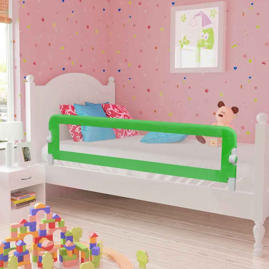 Toddler Barra de segurança para cama 102 x 42 cm verde