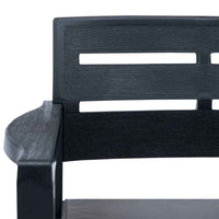 vidaXL 4 pcs conjunto lounge para exterior plástico antracite