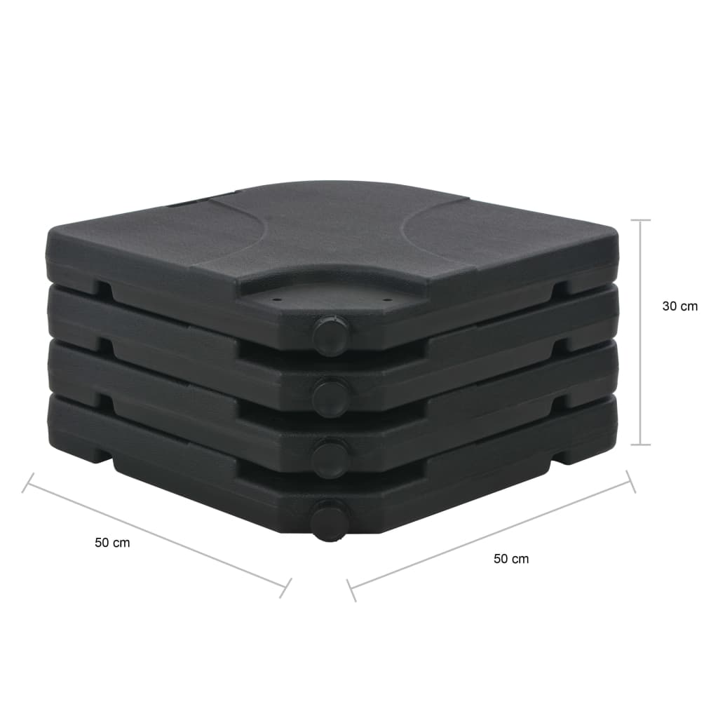 vidaXL Guarda-sol de jardim com base portátil verde