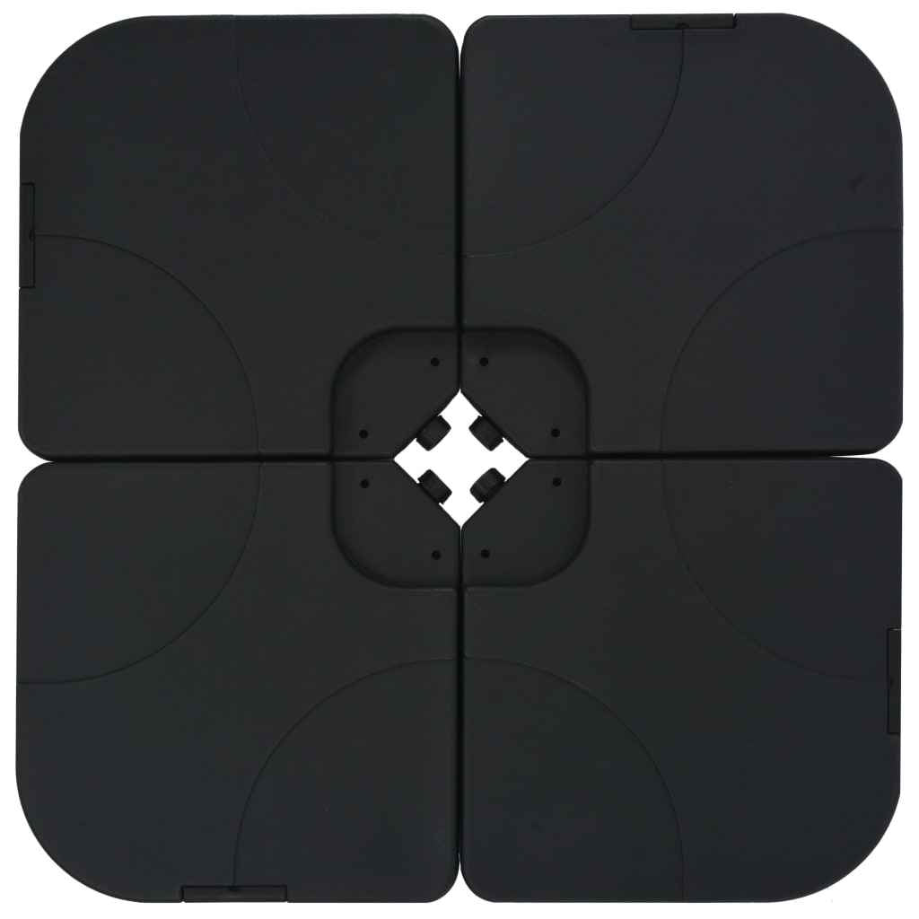 vidaXL Guarda-sol de jardim com base portátil cinzento-acastanhado