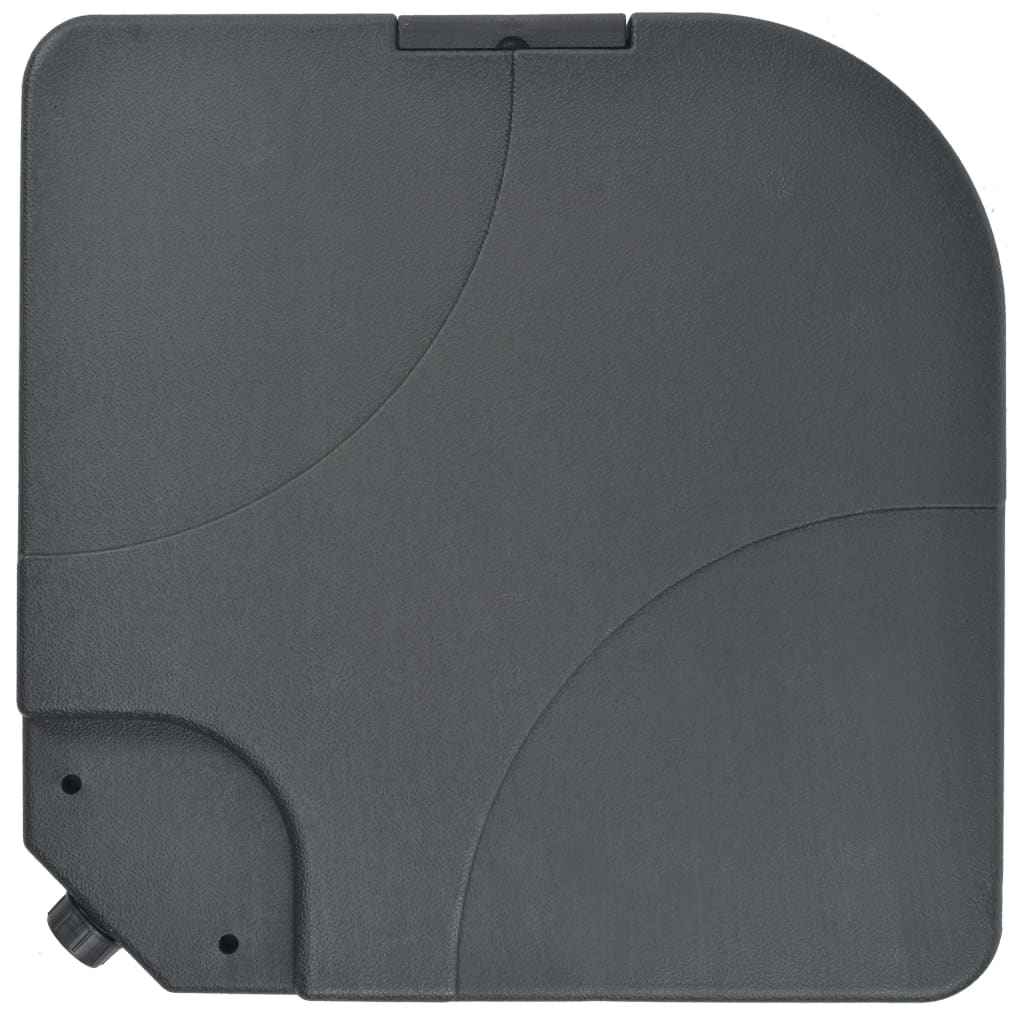 vidaXL Guarda-sol de jardim com base portátil cinzento-acastanhado