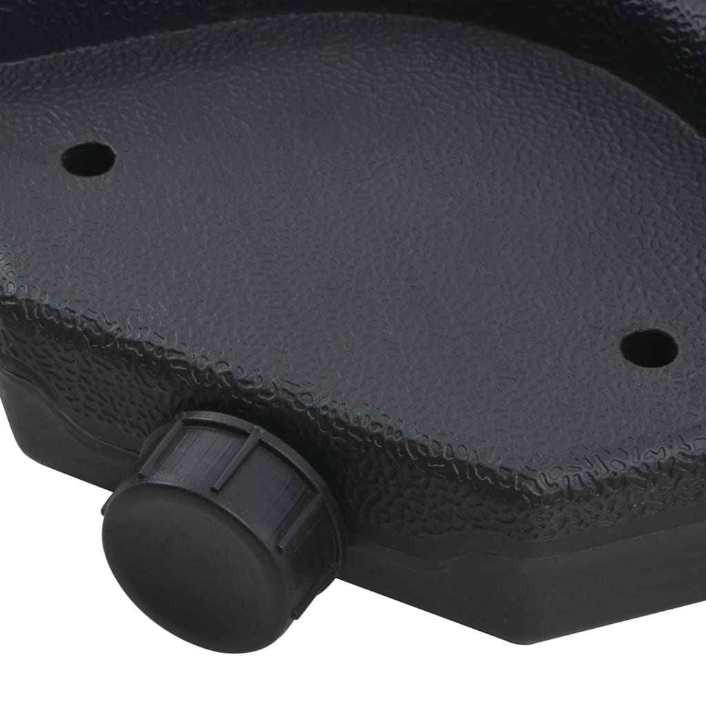 vidaXL Guarda-sol de jardim com base portátil cinzento-acastanhado