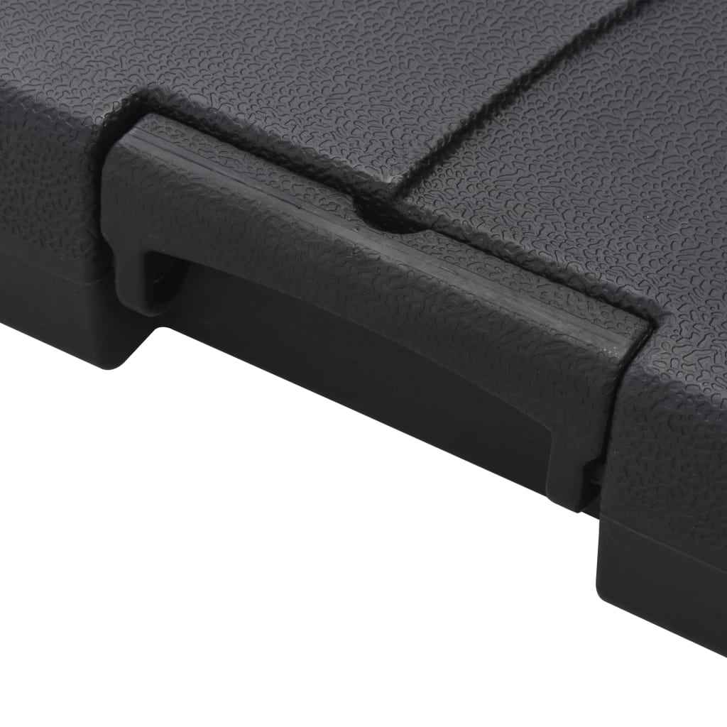 vidaXL Guarda-sol de jardim com base portátil cinzento-acastanhado