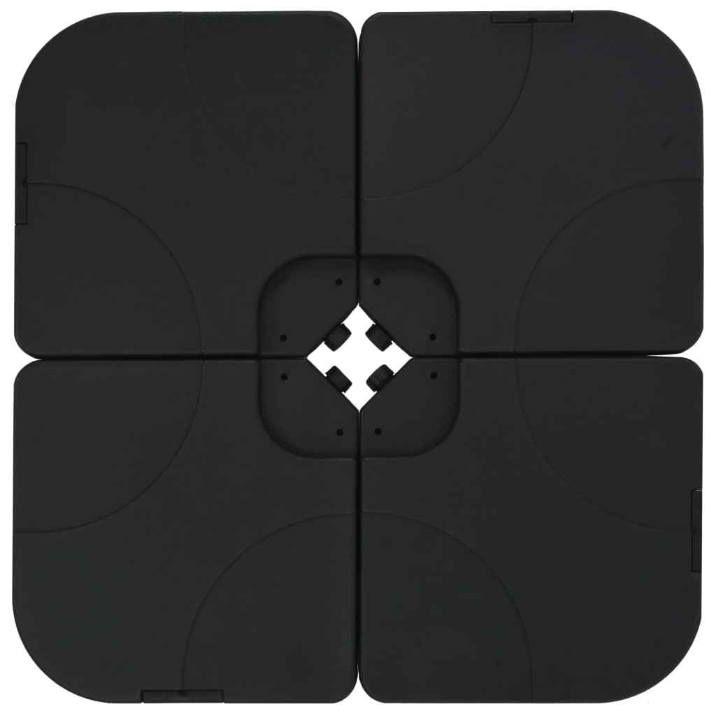 vidaXL Guarda-sol de jardim com base portátil cinzento-acastanhado