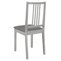 vidaXL 5 pcs conjunto de jantar MDF cinzento