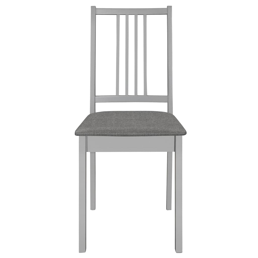 vidaXL 5 pcs conjunto de jantar MDF cinzento