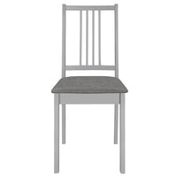 vidaXL 5 pcs conjunto de jantar MDF cinzento