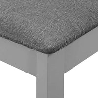 vidaXL 5 pcs conjunto de jantar MDF cinzento