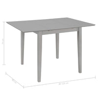 vidaXL 5 pcs conjunto de jantar MDF cinzento