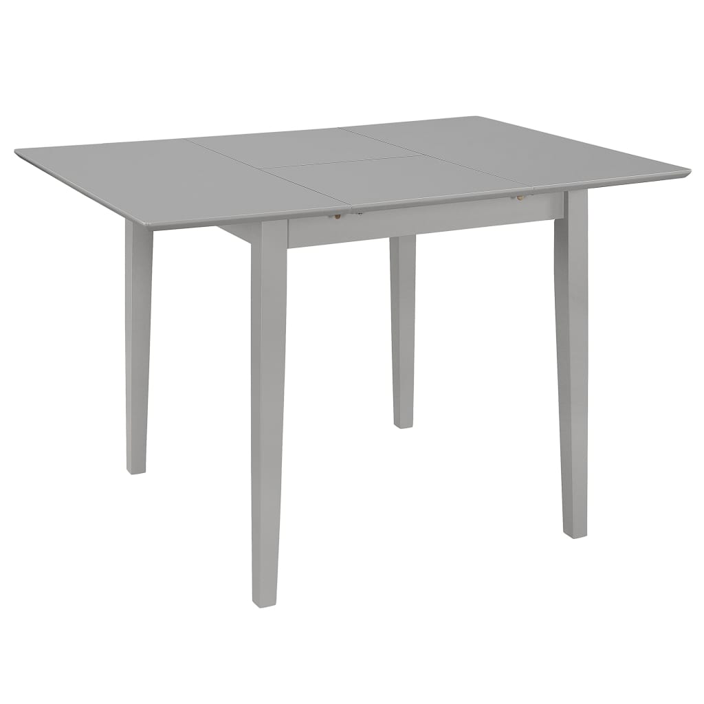 vidaXL 5 pcs conjunto de jantar MDF cinzento