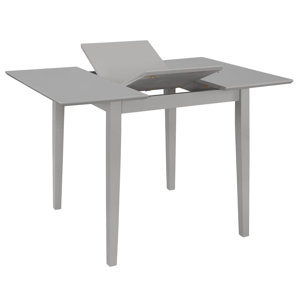 vidaXL 5 pcs conjunto de jantar MDF cinzento