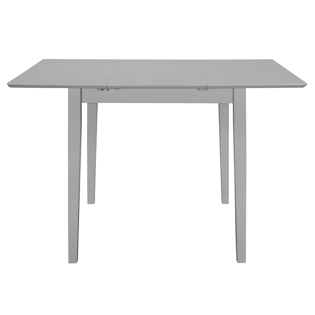 vidaXL 5 pcs conjunto de jantar MDF cinzento