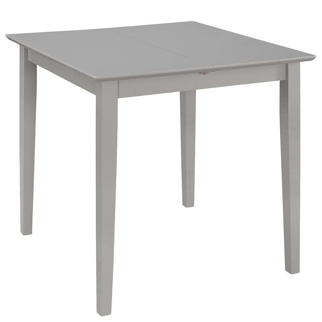 vidaXL 5 pcs conjunto de jantar MDF cinzento