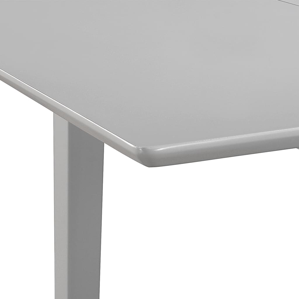 vidaXL 5 pcs conjunto de jantar MDF cinzento