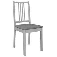 vidaXL 5 pcs conjunto de jantar MDF cinzento