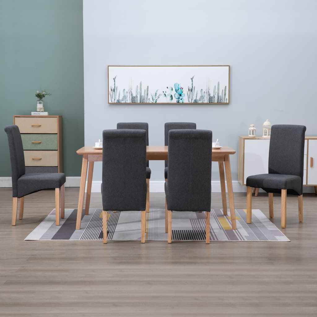 vidaXL Cadeiras de jantar 4 pcs tecido azul