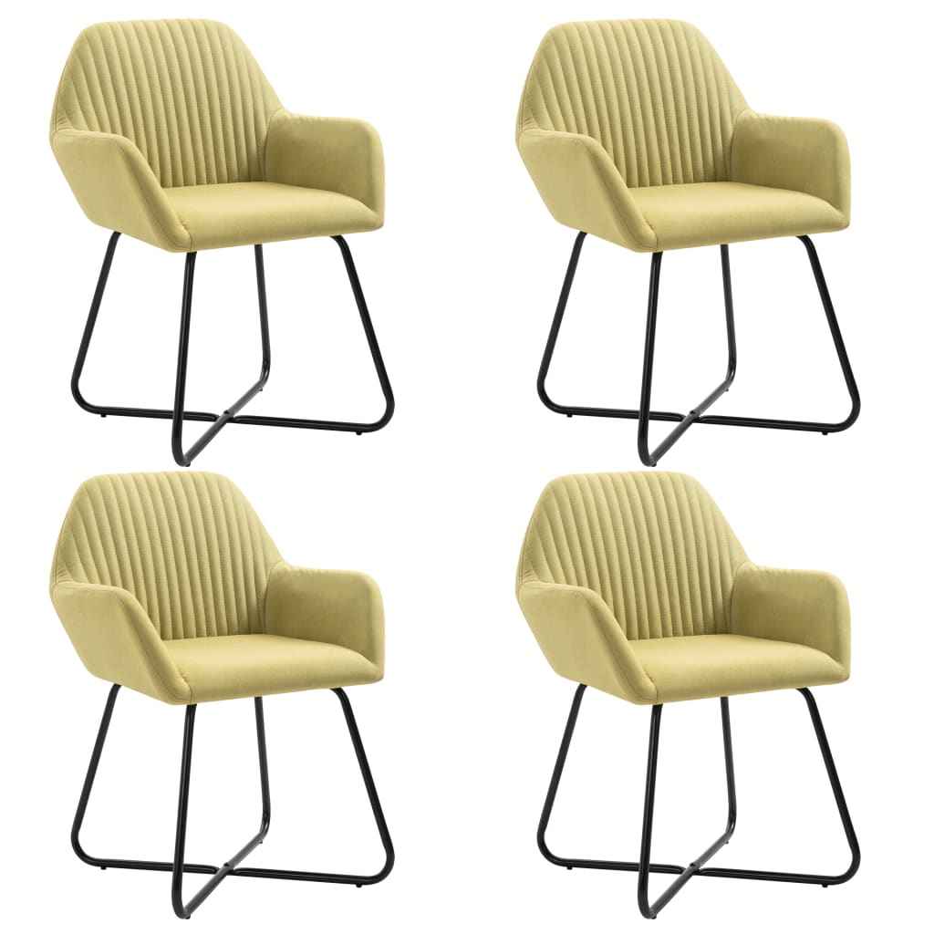 vidaXL Cadeiras de jantar 2 pcs tecido cinzento-claro