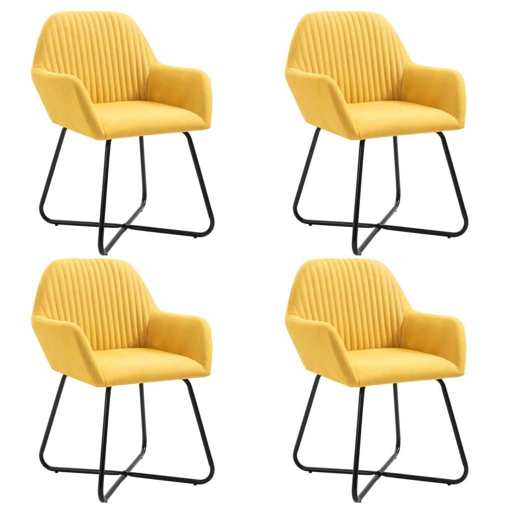 vidaXL Cadeiras de jantar 2 pcs tecido cinzento-claro