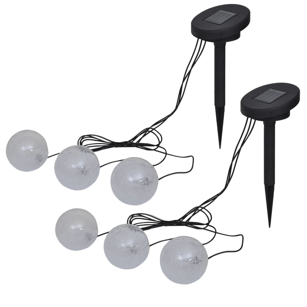 vidaXL Candeeiros flutuantes 6 pcs LED para lagoa e piscina