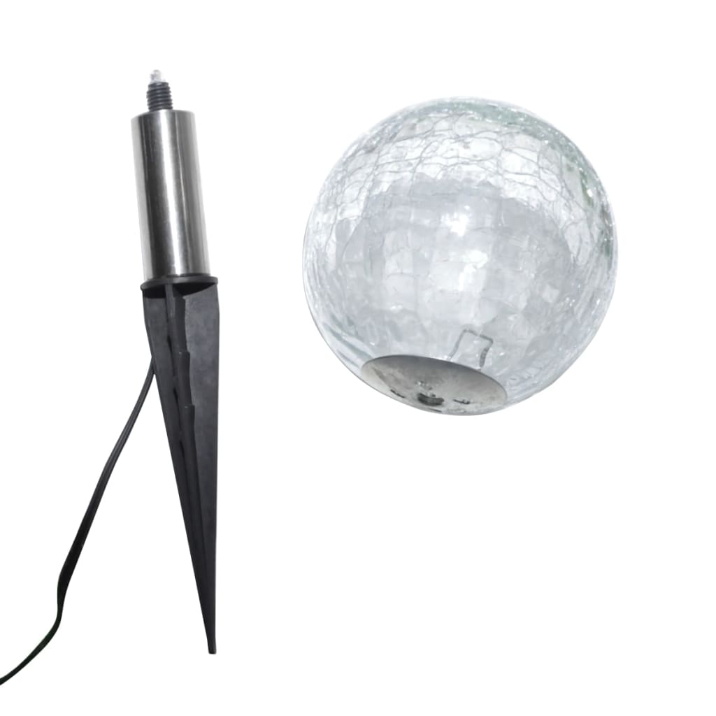 vidaXL Candeeiros de jardim 6 pcs LED com estacas e painéis solares