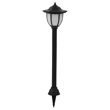 vidaXL Candeeiro solar LED de exterior 6 pcs preto