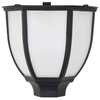 vidaXL Candeeiro solar LED de exterior 6 pcs preto