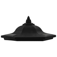vidaXL Candeeiro solar LED de exterior 6 pcs preto