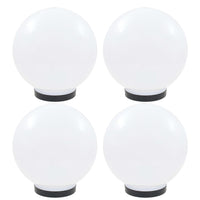 vidaXL Candeeiros esféricos LED 4 pcs 20 cm PMMA