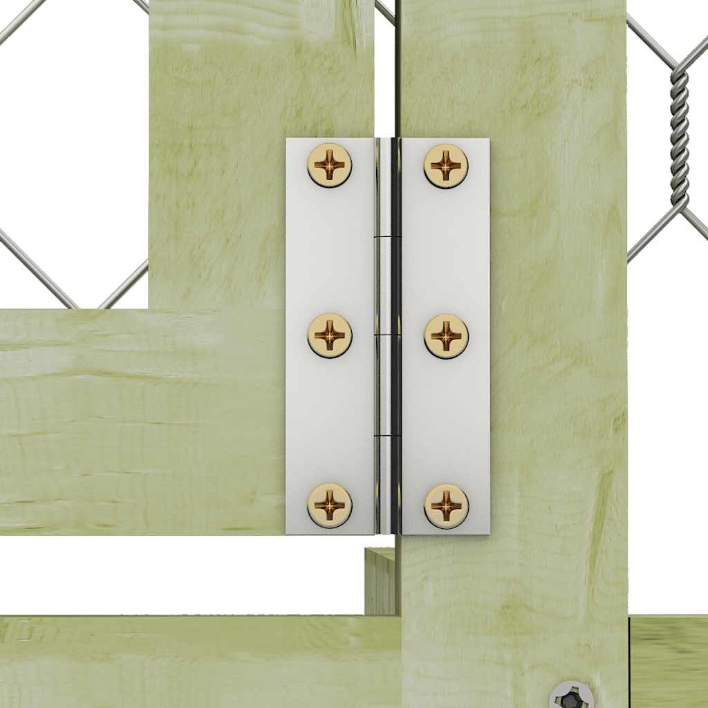 vidaXL Galinheiro 1,5x1,5x2 m madeira de pinho impregnada