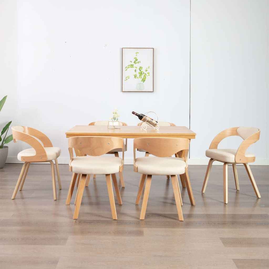 vidaXL Cadeiras de jantar 2 pcs couro artificial castanho