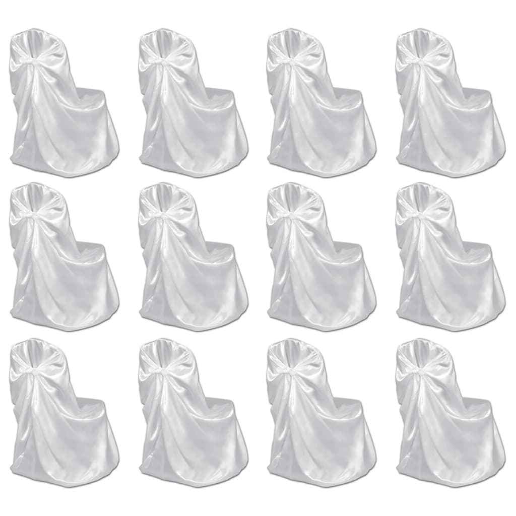 Capa de cadeira para casamento, banquete, em branco, 6 peças