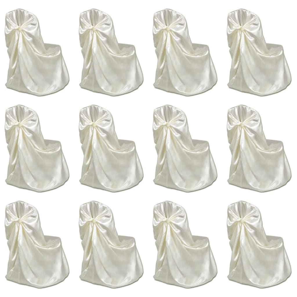 Capa de cadeira para casamento, banquete, em branco, 6 peças