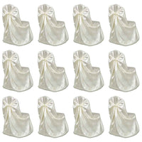 Capa de cadeira para casamento, banquete, em branco, 6 peças