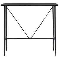 vidaXL 5 pcs conjunto de bar plástico preto