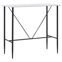 vidaXL 5 pcs conjunto de bar plástico preto