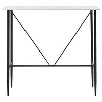 vidaXL 5 pcs conjunto de bar plástico preto