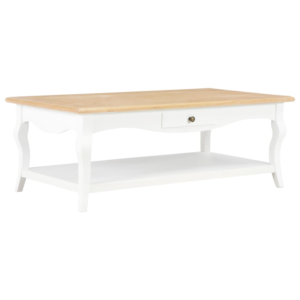 vidaXL Mesa de centro 110x60x40 cm MDF branco