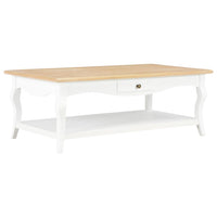 vidaXL Mesa de centro 110x60x40 cm MDF branco