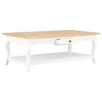 vidaXL Mesa de centro 110x60x40 cm MDF branco