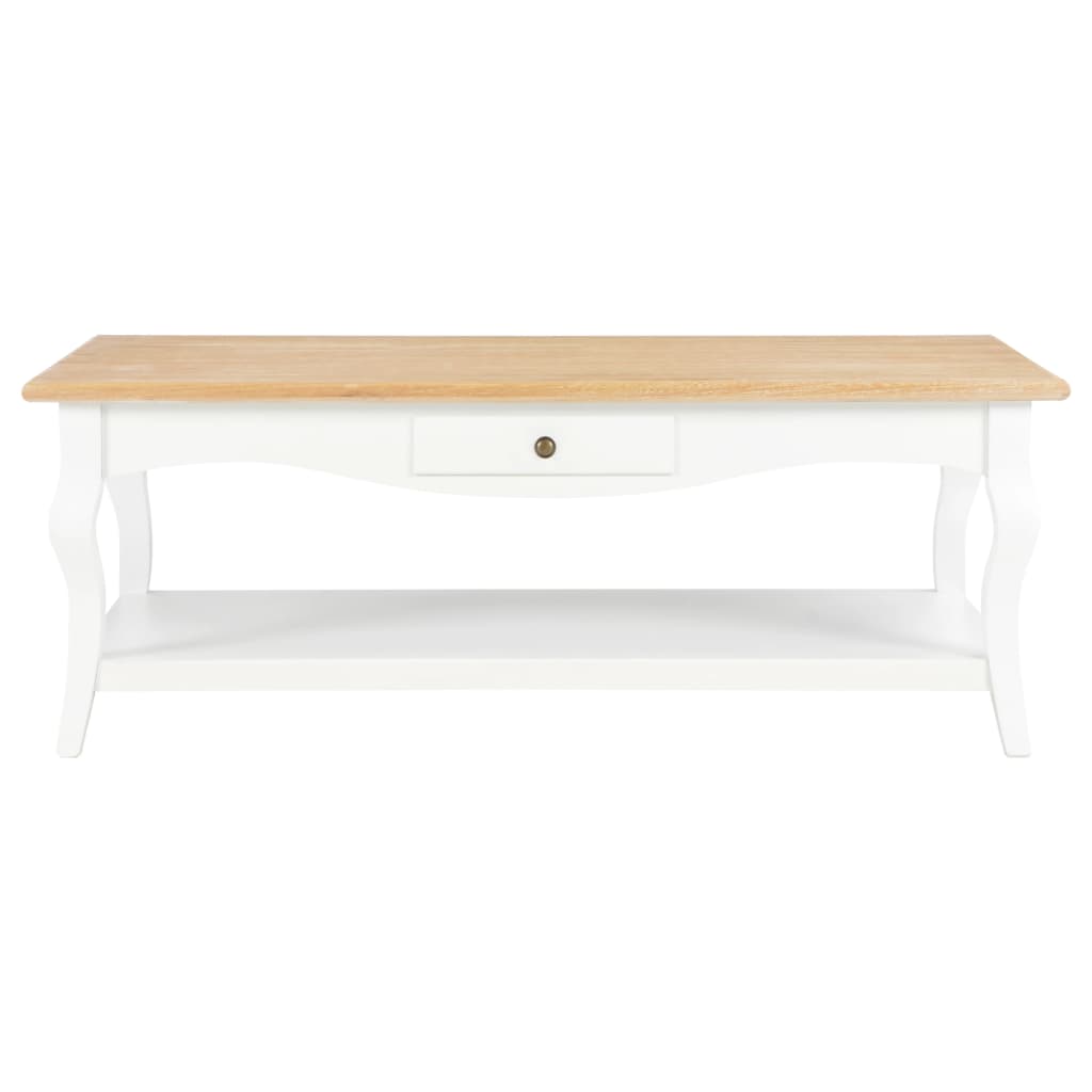 vidaXL Mesa de centro 110x60x40 cm MDF branco