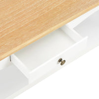 vidaXL Mesa de centro 110x60x40 cm MDF branco