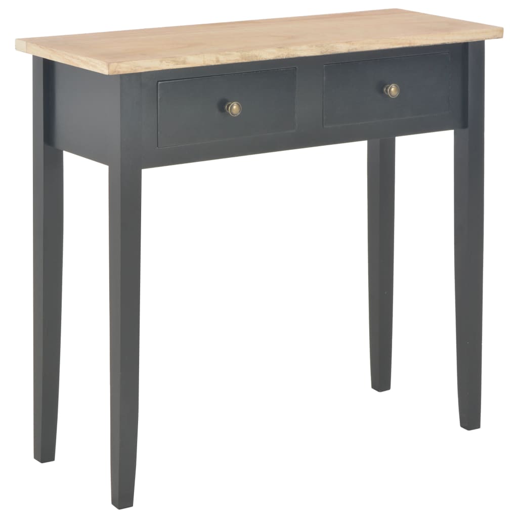 vidaXL Toucador/mesa consola com duas gavetas branco