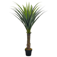 vidaXL Planta yucca artificial com vaso 145 cm verde