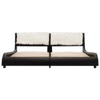 vidaXL Estrutura da Cama Cinzento e branco 160 x 200 cm